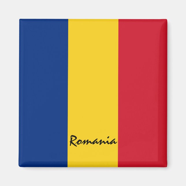 Romanian flag & Romania holiday, travel /sports Magnet (Front)