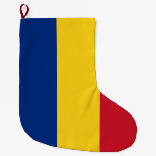 Romanian Flag (Romania) Large Christmas Stocking