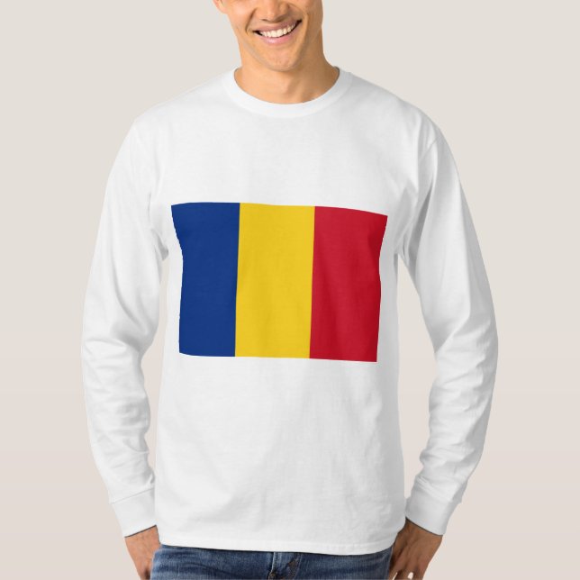 Romanian Flag (Romania) T-Shirt (Front)