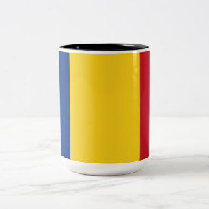 Romanian Flag (Romania) Two-Tone Coffee Mug