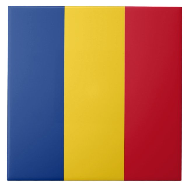 Romanian Flag Tile (Front)