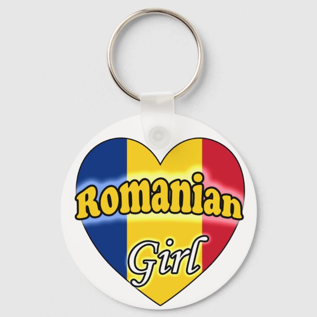 Romanian Girl Keychain (Front)