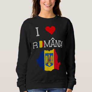 Romanian I Love Romania Sweatshirt