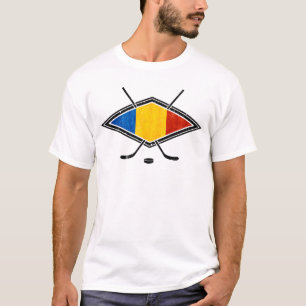 Romanian Ice Hockey T-Shirt with Name & Number