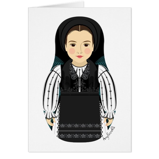 Romanian Matryoshka Card (Front)