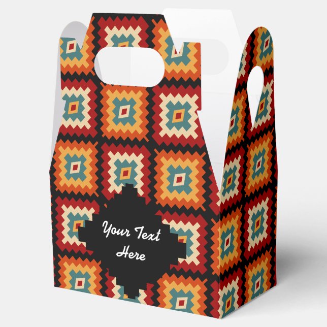 Romanian Motifs Favor Box (Opened)