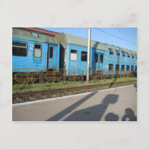 Romanian Train Postcard