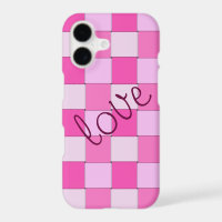 Romanic Pink Woven Tiles with Love