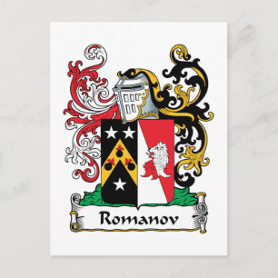 Romanov Family Crest Postcard
