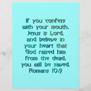 Romans 10:9 flyer