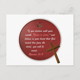 Romans 10:9 postcard