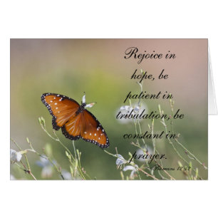 Romans 12:12 butterfly