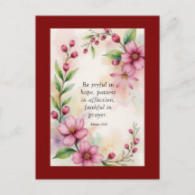 Romans 12:12 Custom Bible Verse