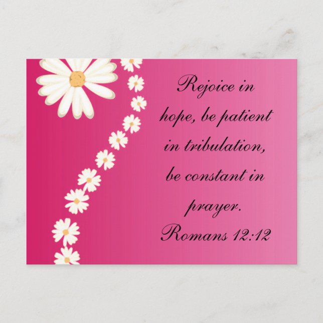 Romans 12:12 postcard (Front)