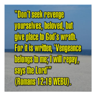 Romans 12:19 WEBU Poster