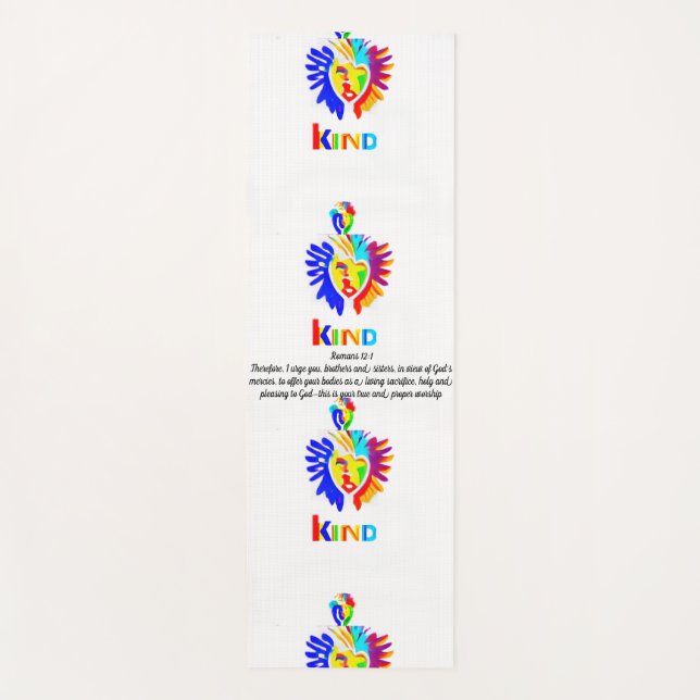 Romans 12:1 LK Yoga Mat – Worship in Motion  (Front)