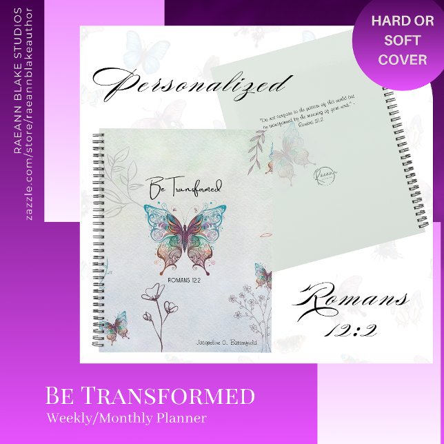 Romans 12:2 Be Transformed Weekly/Monthly Planner (Créateur téléchargé)