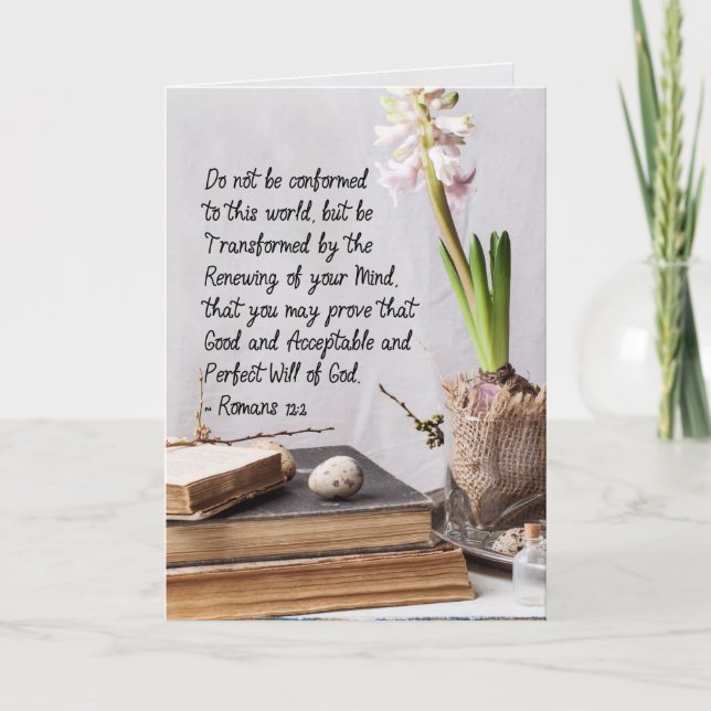 Romans 12:2 Do not be Conformed to this World Card (Front)