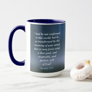 Romans 12:2 mug
