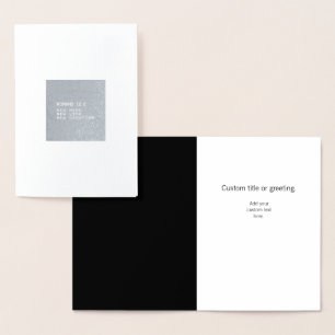 Romans 12:2 New Mind Life Creation Minimalist Foil Card