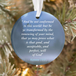 Romans 12:2 ornament