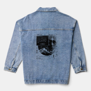 Romans 12:2 Renew Your Mind System Message Alert Denim Jacket
