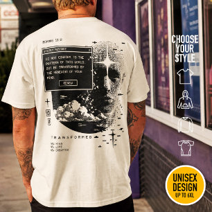 Romans 12:2 Renew Your Mind System Message Alert T-Shirt