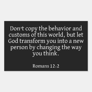 Romans 12:2 Sticker