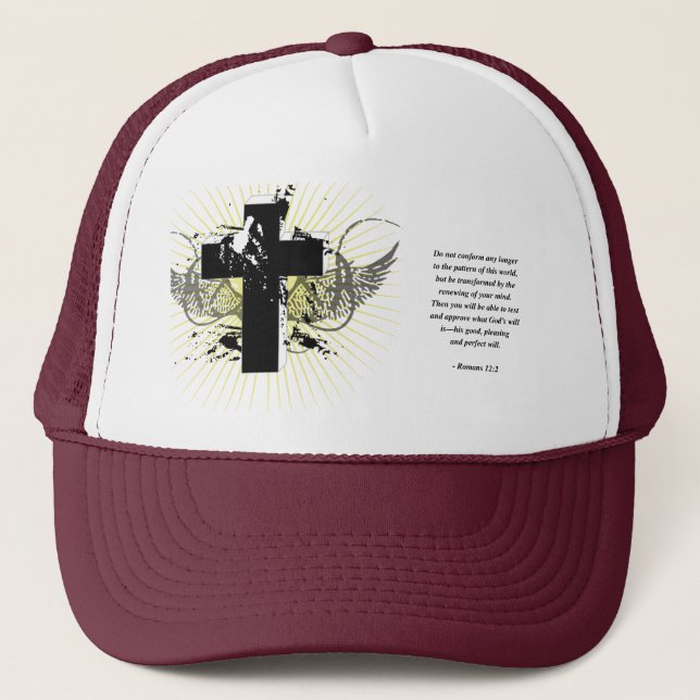 ROMANS 12:2 TRUCKER HAT (Front)