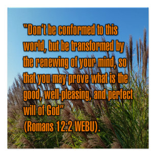 Romans 12:2 WEBU Poster