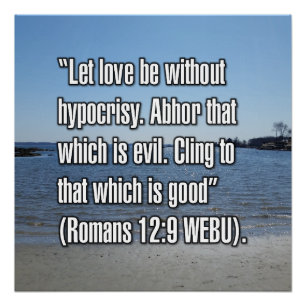 Romans 12:9 WEBU Poster