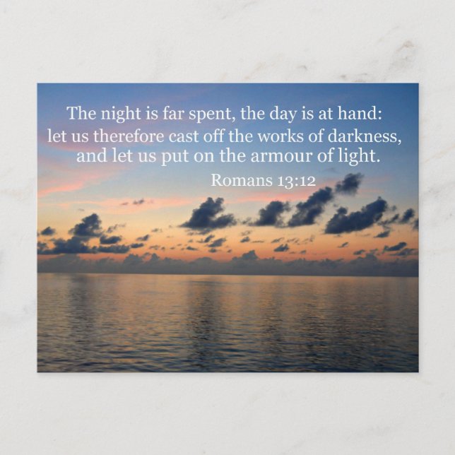 Romans 13:12 postcard (Front)