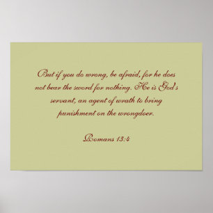 Romans 13:4 poster