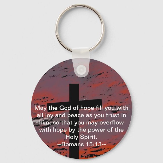 Romans 15:13 keychain (Front)