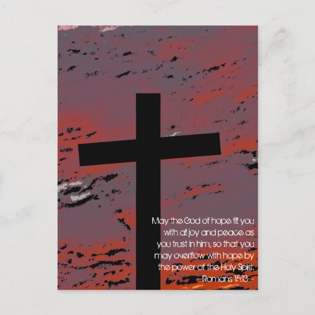Romans 15:13 postcard (Front)
