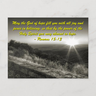 Romans 15:13, Sunrise Postcard