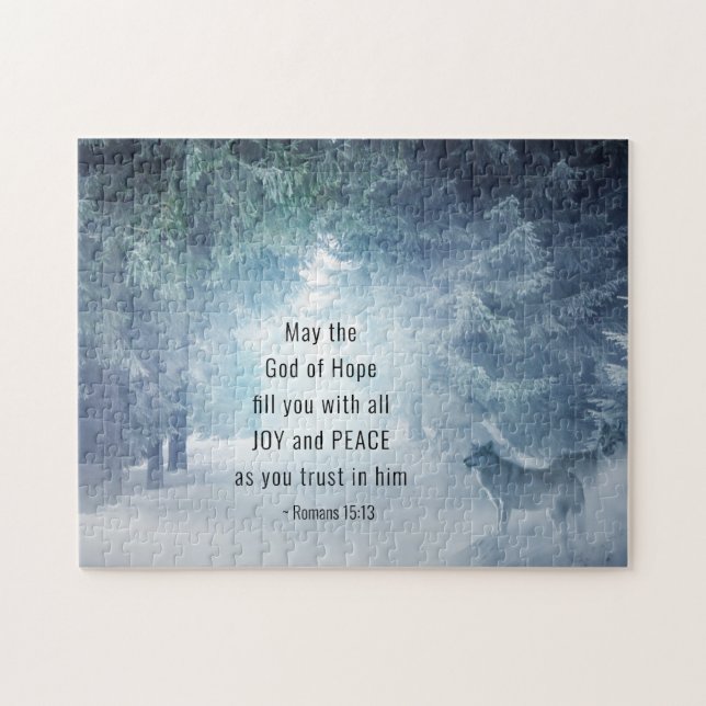 Romans 15:13 The God of Hope Jigsaw Puzzle (Horizontal)