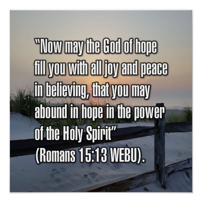 Romans 15:13 WEBU Poster (Front)