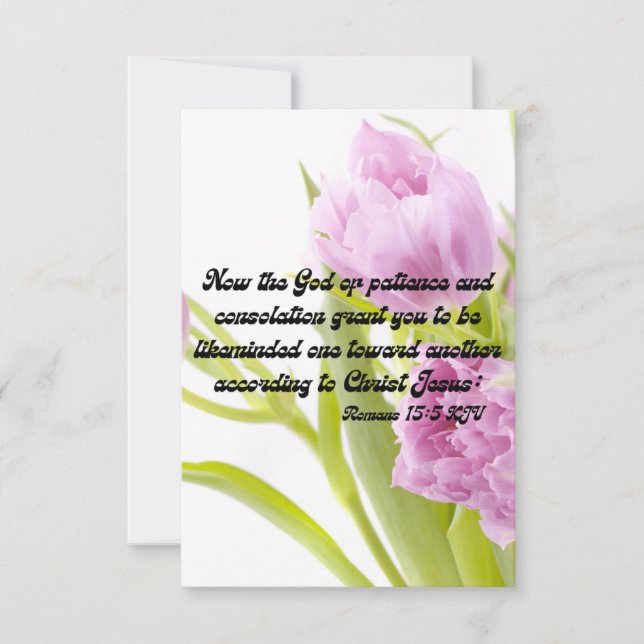 Romans 15:5 KJV Bible Scripture Pic Greeting Card (Front)