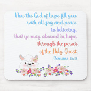 Romans 15 Bible Verse Design Mouse Pad