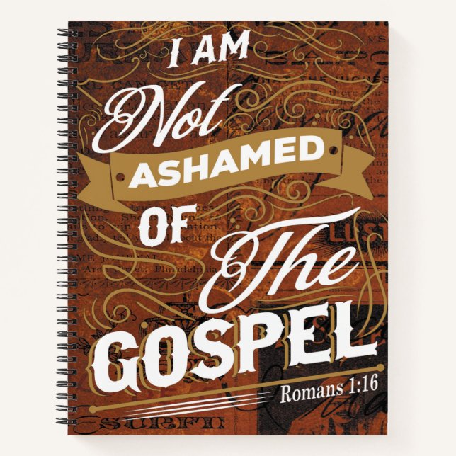 Romans 1:16 notebook (Front)