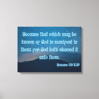Romans 1:19 Bible Verse KJV Pic Wall Art