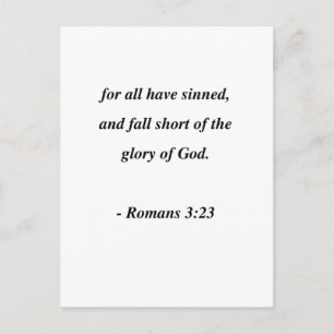 ROMANS  3:23 POSTCARD