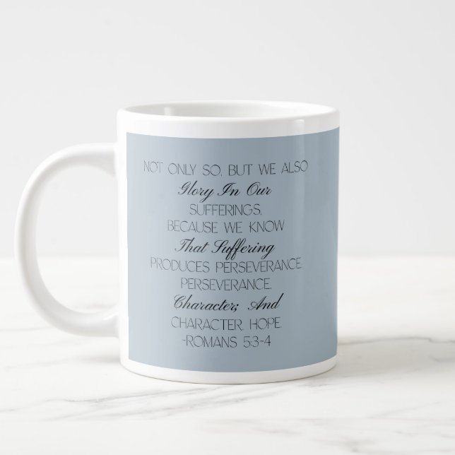Romans 53:4 Hope Bible Verse Mug  (Left)