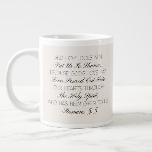 Romans 5:5 Hope Bible Verse Mug 