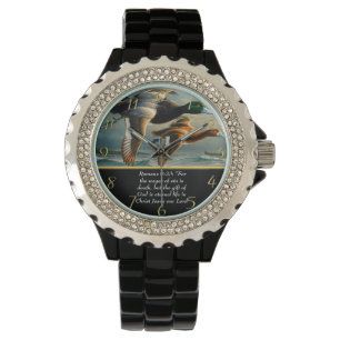 Romans 6:23 Christian Faith cross with ducks Watch