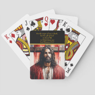 Romans 6:23  Jesus on the cross  Playing Cards