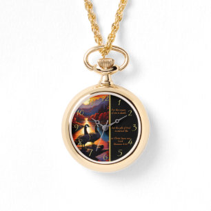 Romans 6:23  White Church  gold Watch