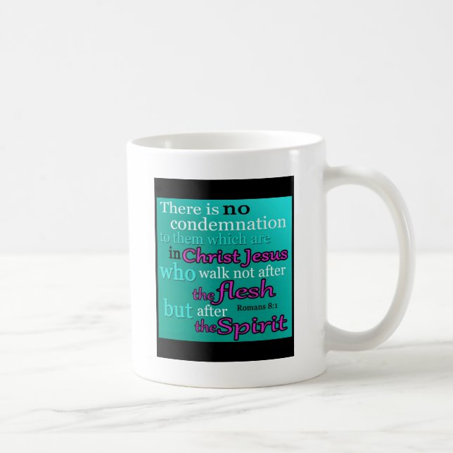 Romans 8:1 coffee mug (Right)