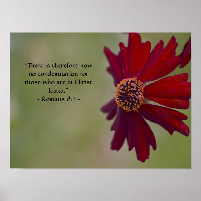 Romans 8:1 Poster (Front)